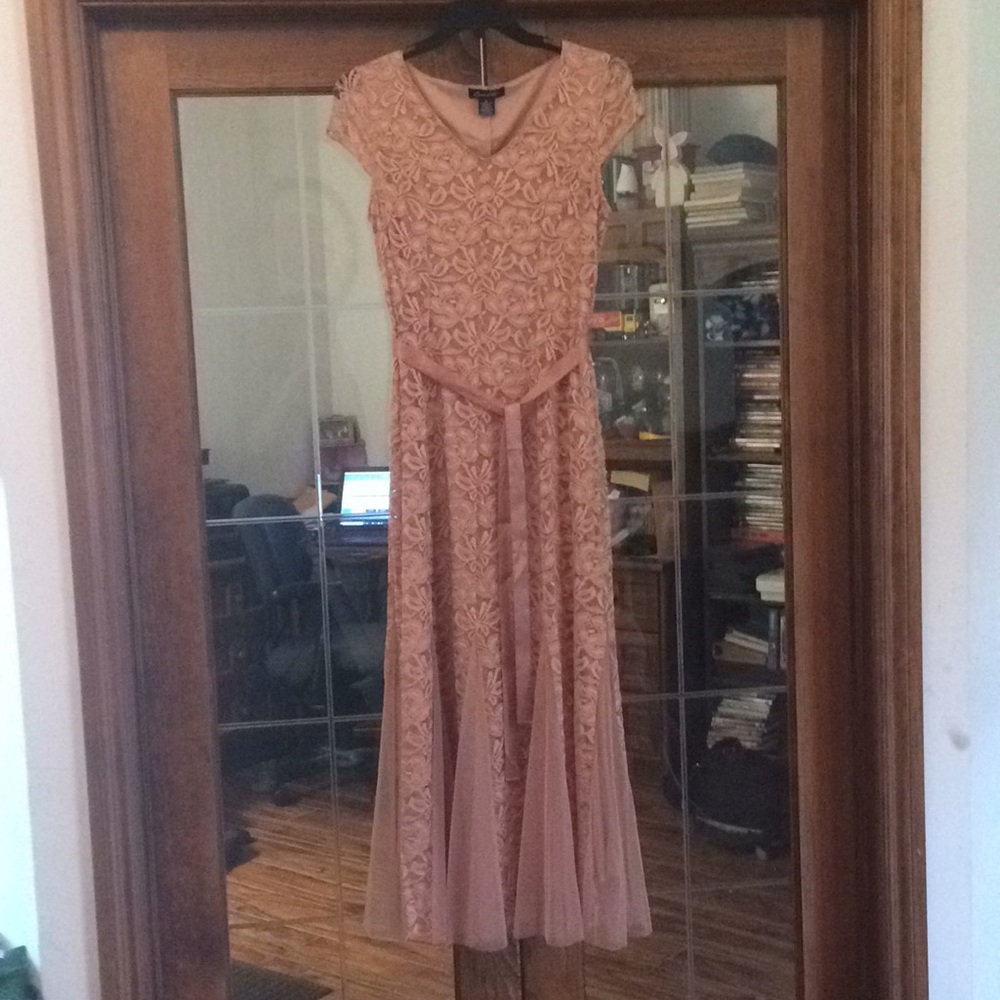 Rose gold ball gown